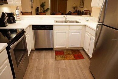 Kitchen with solid surface countertops