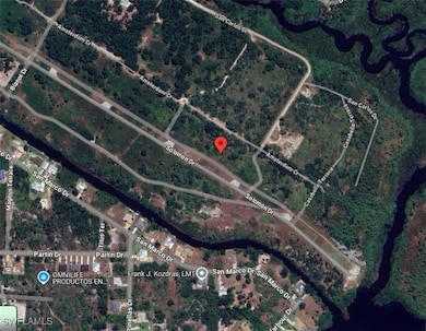 Aerial map of property and surrounding area
