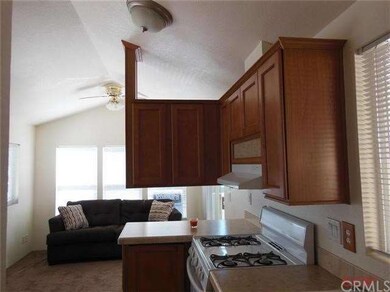 Cathedral ceilings and lots of windows to let the 