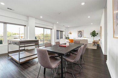Dining space with visible vents, a healthy amount