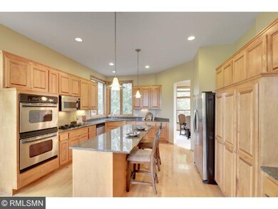 Gorgeous gourmet kitchen with tons of maple cabine