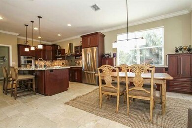 Kitchen and Eat-In area. Custom built-ins