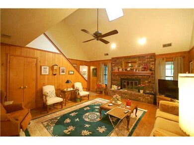Wonderful brick fireplace, vaulted ceilings and a 