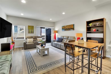 Spacious living room dining combo