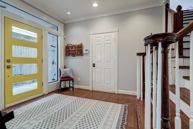 The home’s beautiful trim detail is on full displa