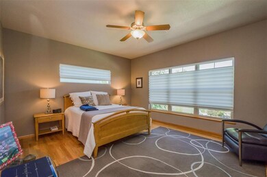 Master ensuite with custom blinds that open from t