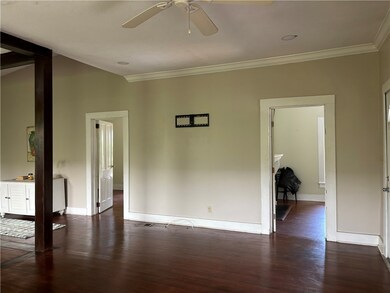 Bedrooms off living room