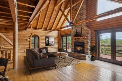 Living Fireplace Staged