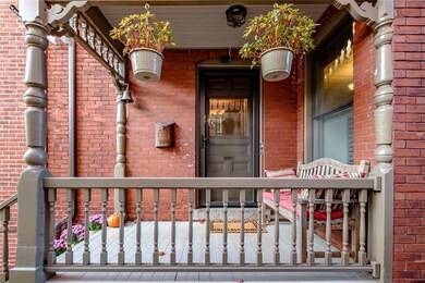 Beautiful front porch with restored...