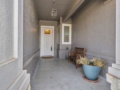 18 Foot Covered Front Entry to Home