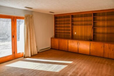 Family room in the lower level has access to the p