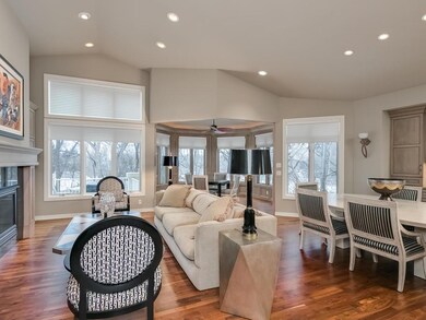 Open floor plan allows for formal or informal livi