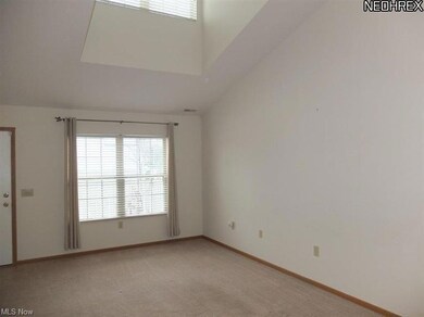 Living room with vaulted ceiling!