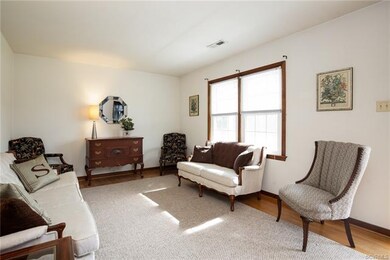 Living room with hardwood floors