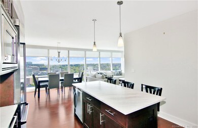 Marble foyer leads to this stunning open design & unmatched views