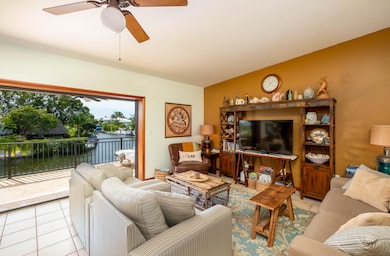 Living area open to the terrace
