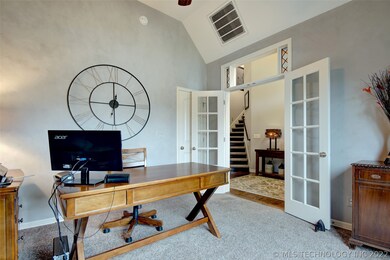Another view of the office with upgraded white cei