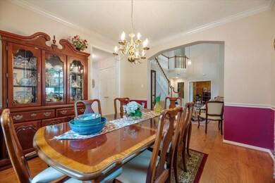 The formal dining room is perfect for those family gatherings.