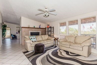 20th living fireplace