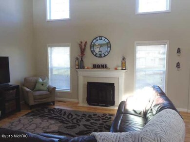 Close view of fireplace