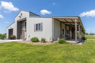 Notice the garage door that covers the west entry.