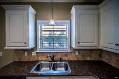 View of lake from kitchen sink