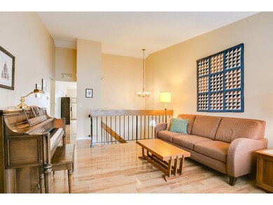 Vaulted ceilings create a grand, open feel