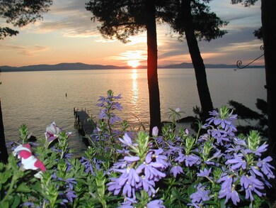 Sunset w:flowers