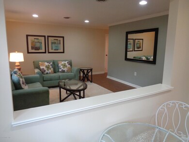 View from Kitchen into Living Room