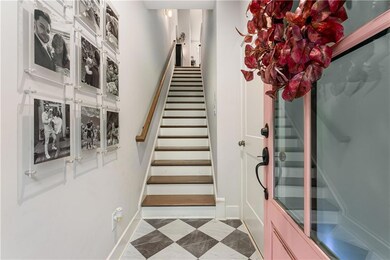 Stairway featuring baseboards