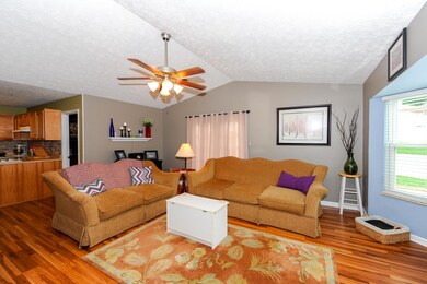 vaulted ceilings in great room