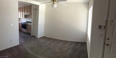 Dining room into kitchen
