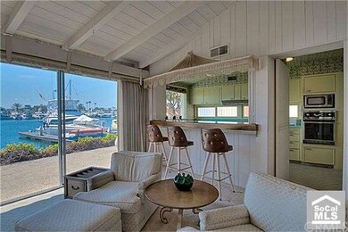 Informal bar seating enjoys the view