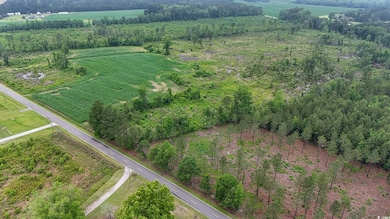 Aerial view of property and surrounding area with rural landscape and abundant farmland