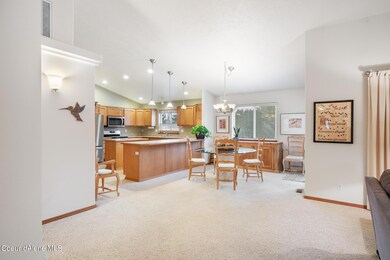 Living room view of dining