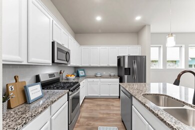 **Virtually Staged** Modern kitchen featuring cris