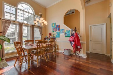 Formal dining room with lots of natural light