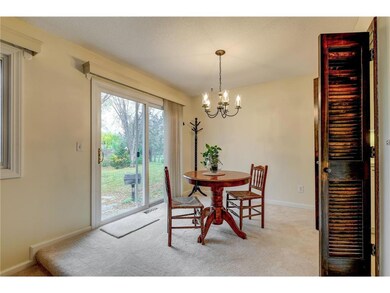 Perfect formal dining room that walks out to the e