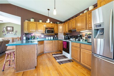 Kitchen area with ample storage and counter space
