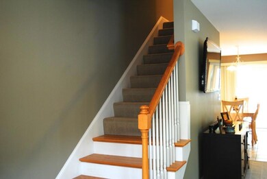Stairway to two spacious bedrooms...