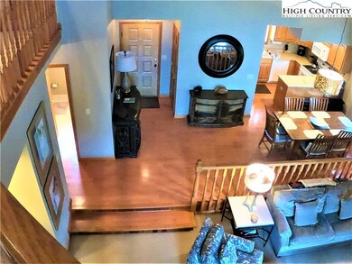 Main entry (inside) as viewed from stairs.