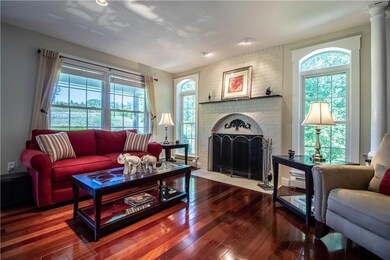 Formal Living Room with wood burning...