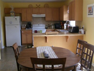 Large kitchen with nice dining area