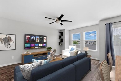 Family Room with wired Surround Sound