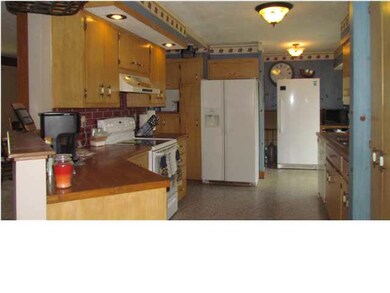 In this kitchen view you can see the railing that 