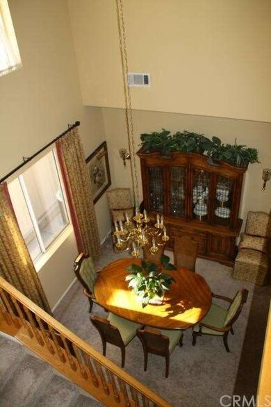 Loft view of dining area