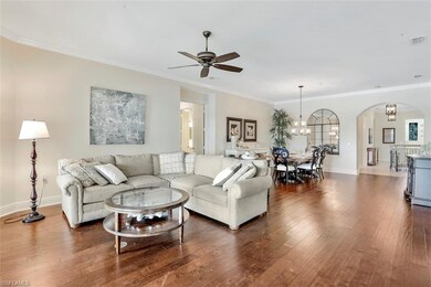 Living Room flows into Dining Room