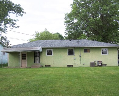 Rear view of home