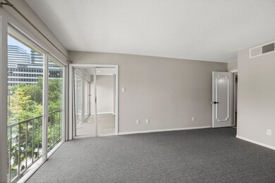 Easy access to living room from primary bedroom