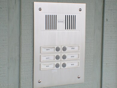 Intercom panel at front security door